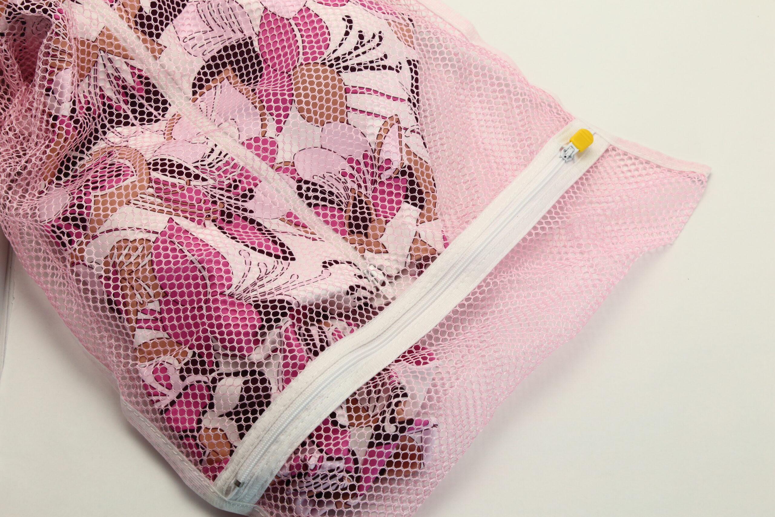 Female tops in a laundry delicate bag